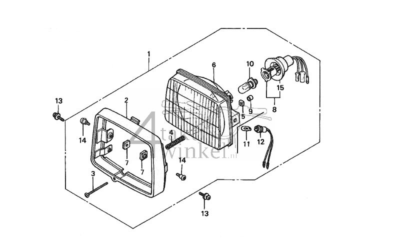 F1-1 - Koplamp (C50CM2)