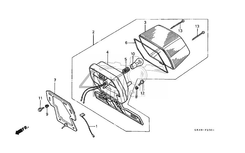F23-1 - Achterlicht (C50CM2)