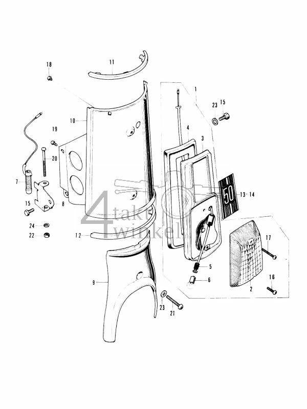 F4 - Positielamp - Front kap