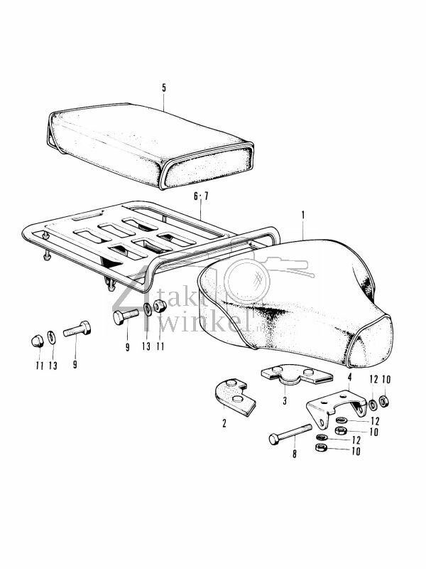 F9-2 - Zadel - Bagagedrager