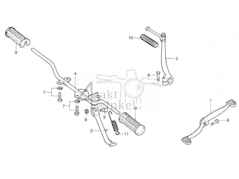 F15 - Steppenbalk - Pedalen - Voetsteunen