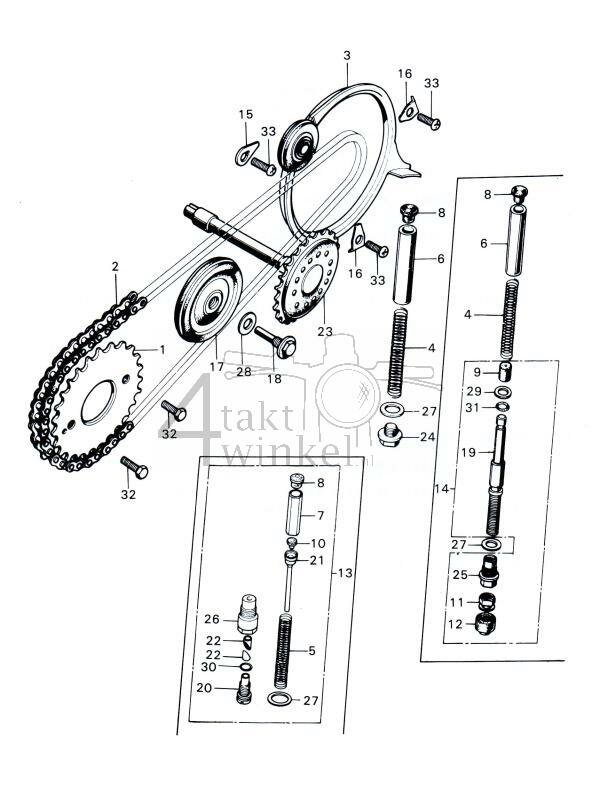 E4 - Cam Chain - Chain Tensioner