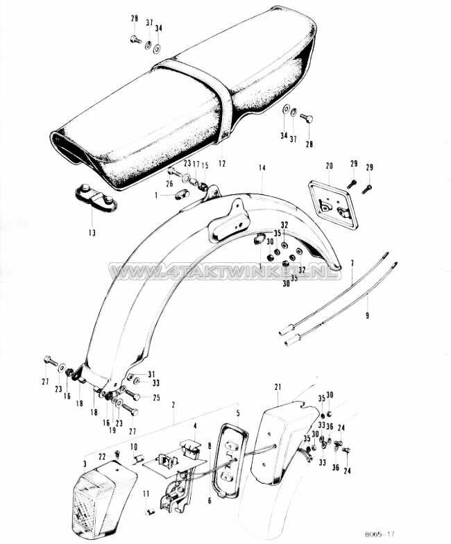 F6 - Zadel - Achterspatbord