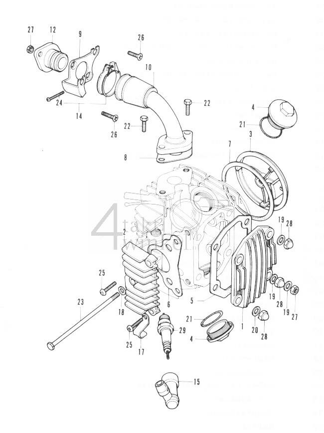 E1 - Cilinderkopdeksel - Spruitstuk