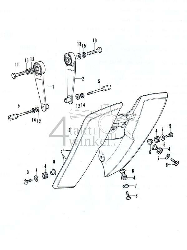 F7 - Voorkap - Motorsteun