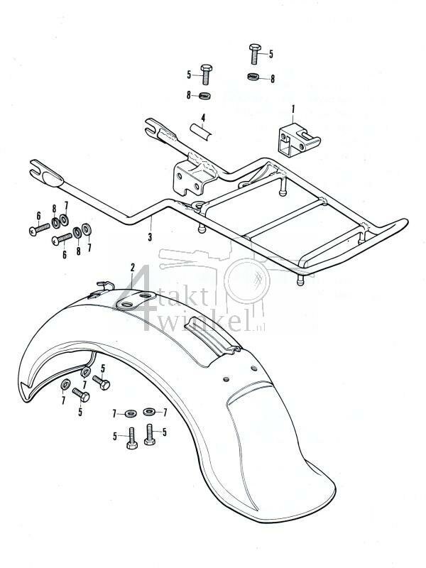 F15 - Achterspatbord - Achterdrager