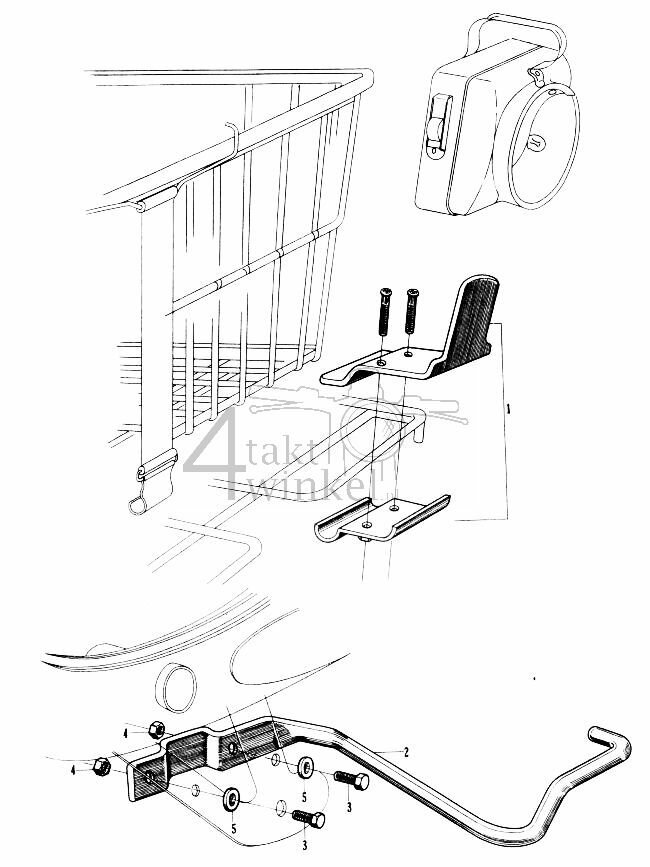 F15 - Koplampbeugel - Uitlaatbeschermer (optionele onderdelen)