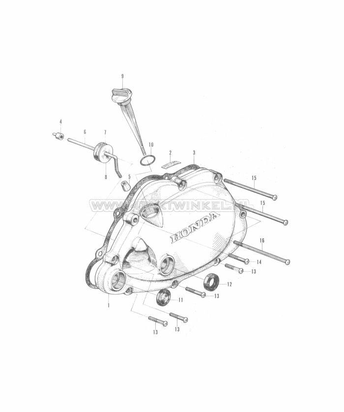 E4 - Carterdeksel Rechts