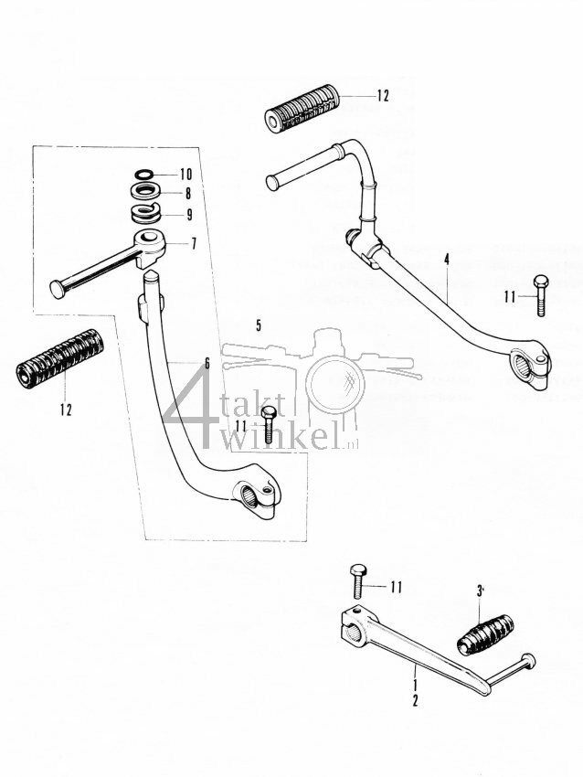 F20 - Schakelpedaal - Kickstarter