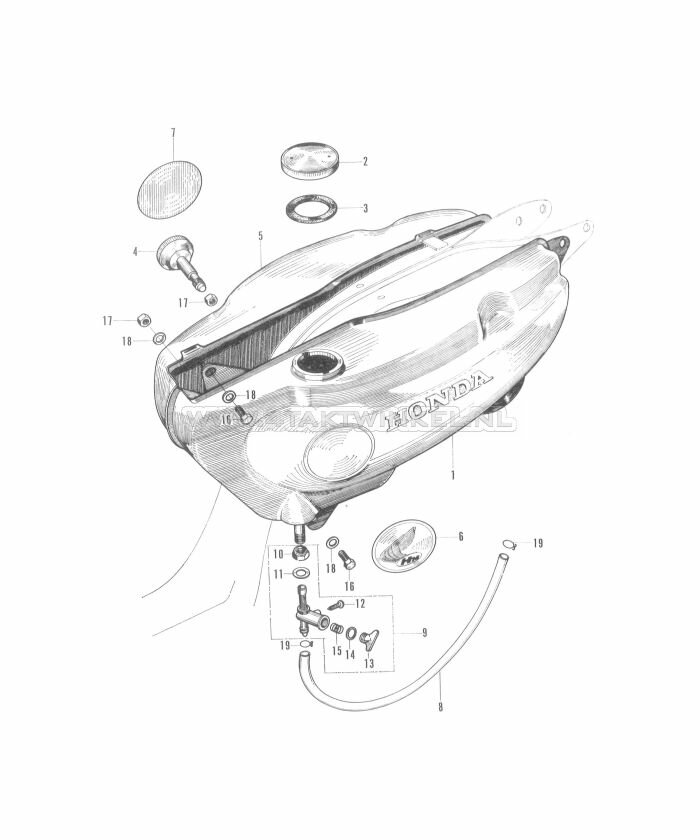 F7 - Tank - Deksel Rechts