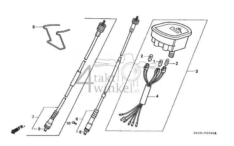 F2 - Kilometerteller (C50D1/ST1/S1)