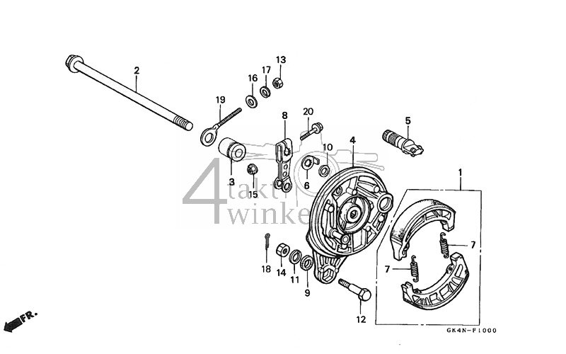 F10 - Ankerplaat achterrem