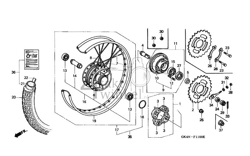 F11 - Achterwiel