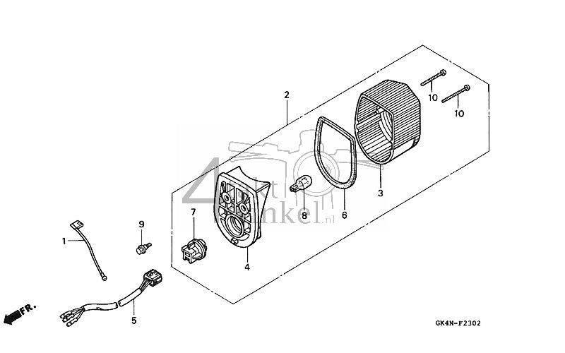 F23-2 - Achterlicht (C50P-2 (B1/D1/ST1/S1))