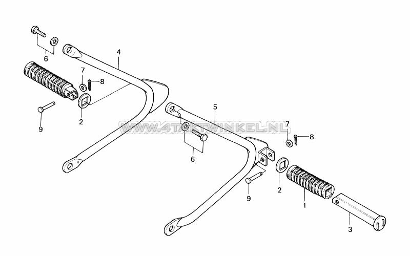 F16 - Voetsteunen Passagier