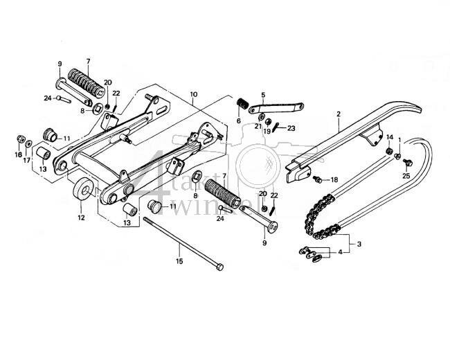 F20 - Rear Fork - Chain Case