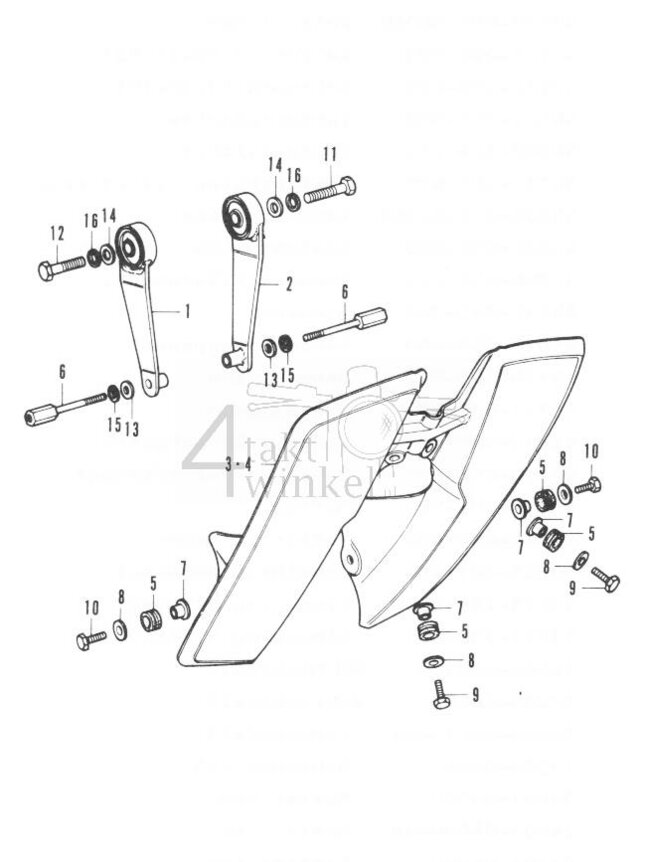 F7 - Beenkap - Motorsteun