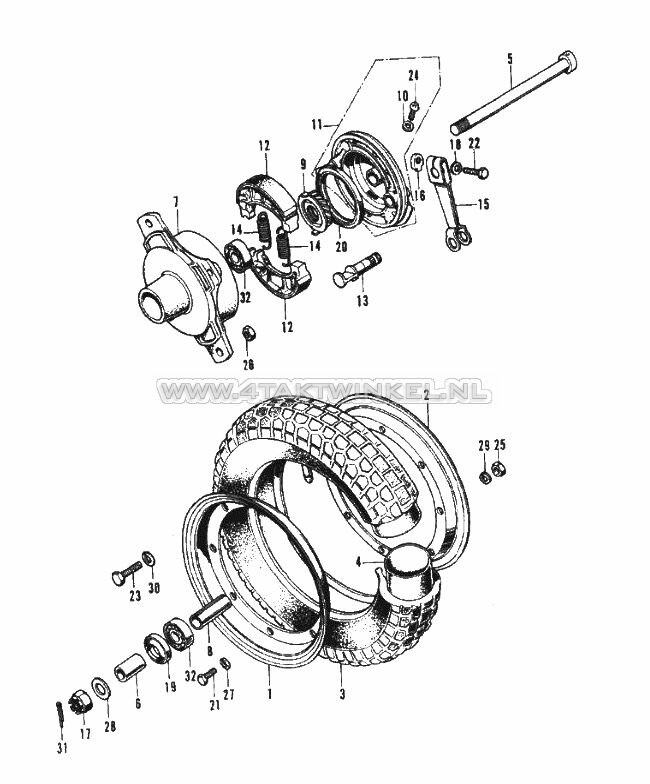 F5 - VOORWIEL EN NAAF
