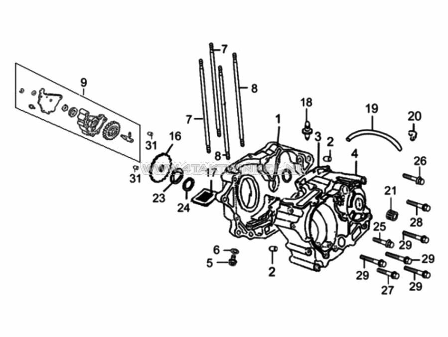 E1 - CRANKCASE CARTER