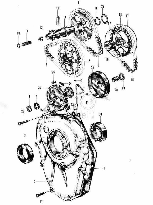 E3 - Carterdeksel - Reductie