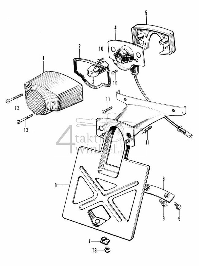 F7-1 - Achterlicht (gebruikt in Engeland)