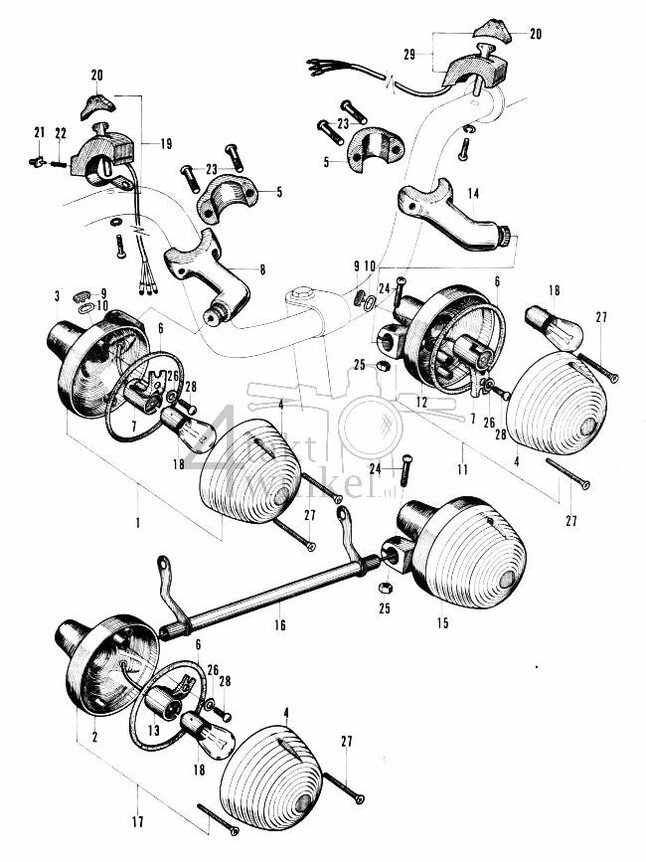 F16-2 - Knipperlicht (gebruikt in VS) (optionele onderdelen)