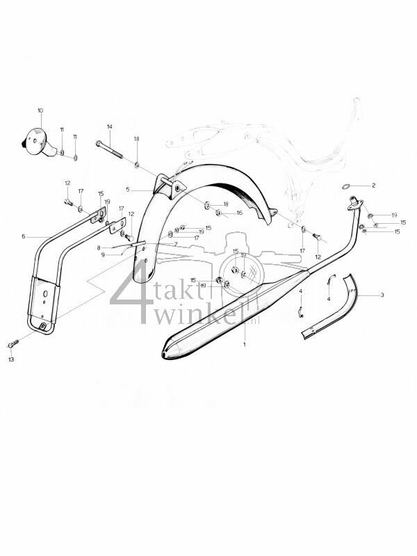 F7 - Uitlaat - Achterspatbord