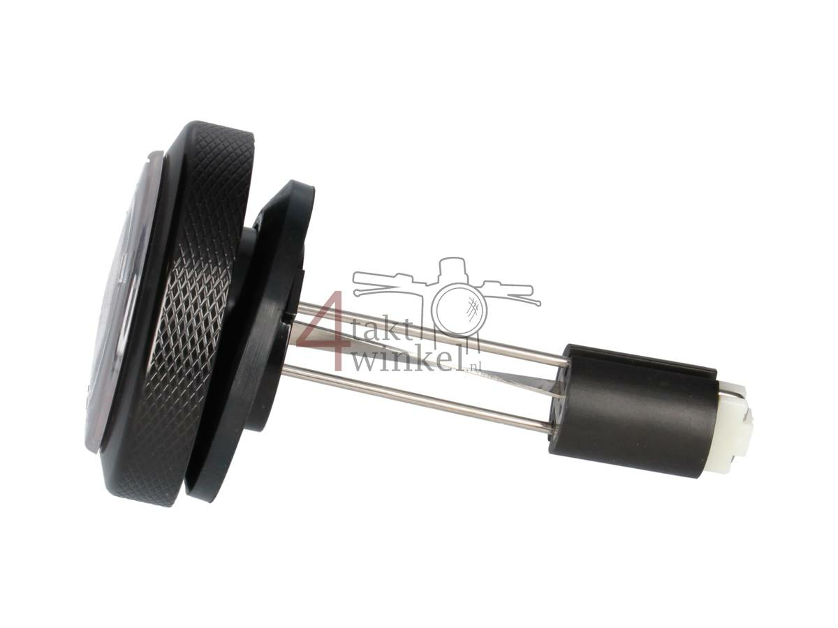 Tankdop, met tank meter, zwart, past op Monkey