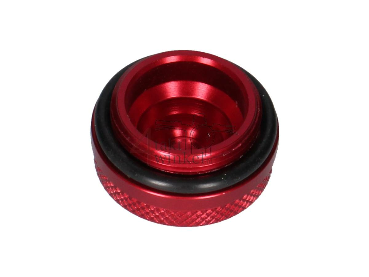 Cilinderkopdeksel, klepdop, aluminium, rood, past op SS50, C50, Dax, C310, C320