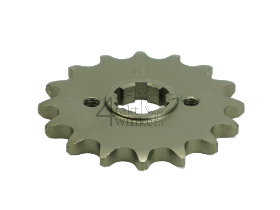 Voortandwiel, 420 ketting, 20mm as, 16