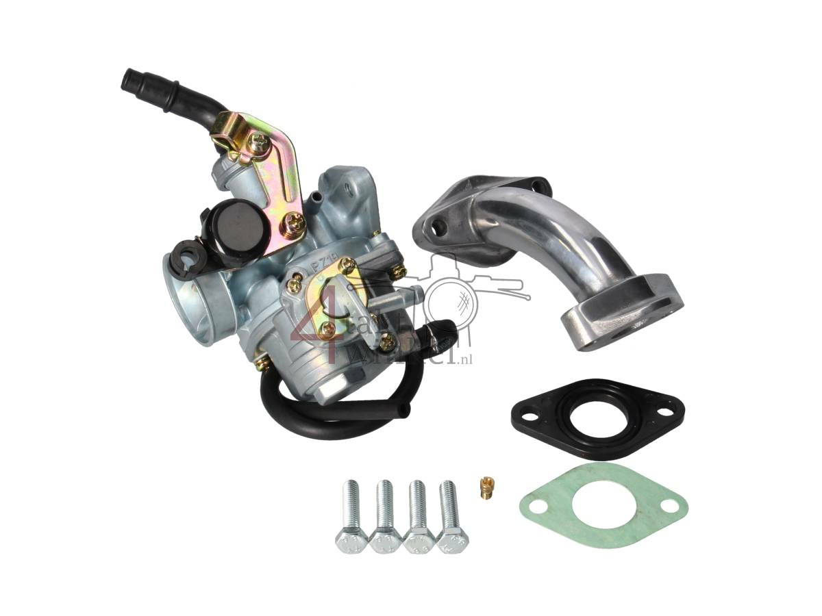 Carburateur set, Dax NT, 16mm, A-kwaliteit, kabel choke