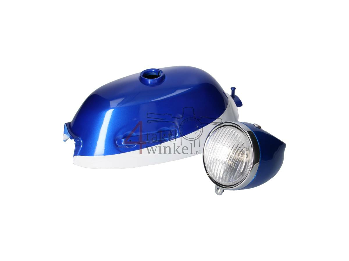 Tank, met koplamp, past op Monkey, Z50a k2, Blauw