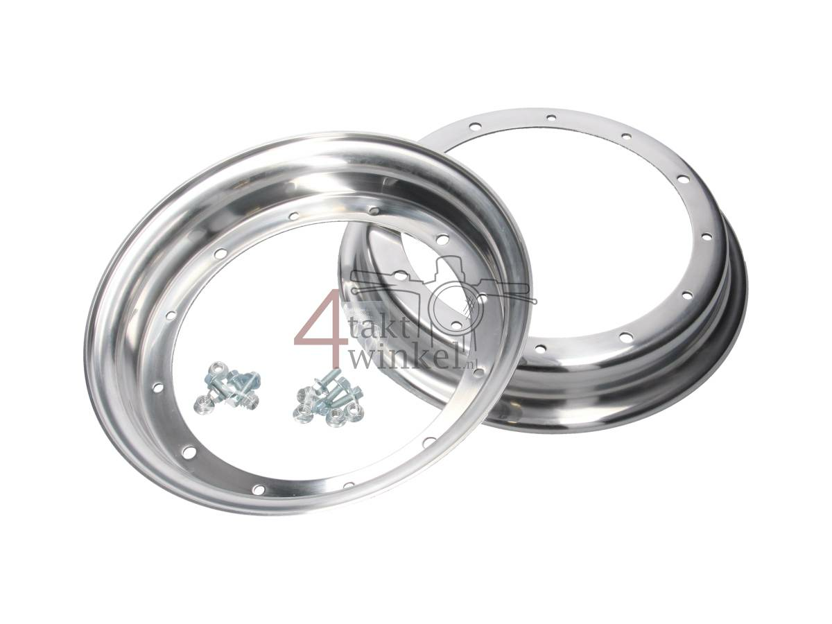 Velg Dax 10" aluminium, standaard look, 2.75, gepolijst