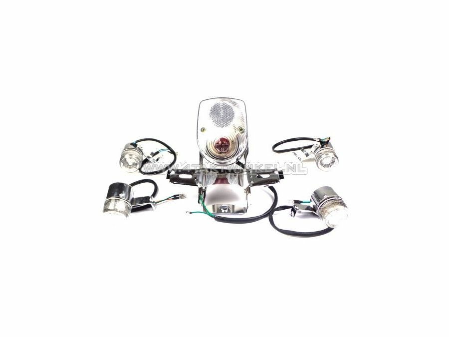 Achterlicht en knipperlicht set, Dax old style, Skyteam, blank