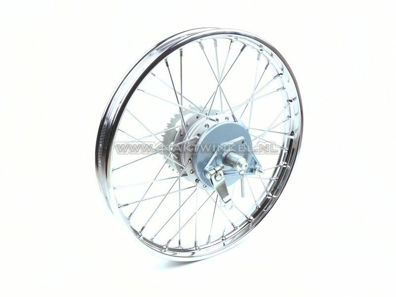 Wiel compleet, achterwiel, 17" met toebehoren, past op C50, CD50 (SS50)