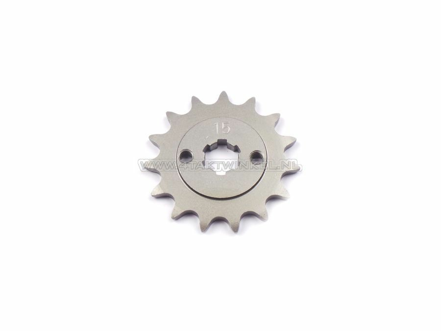 Voortandwiel, 415 ketting, 17mm as, 15, C310, PC50, PS50