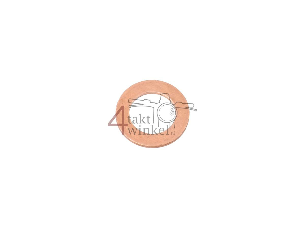 Pakking los, olie aftapplug ring, 12mm, koper