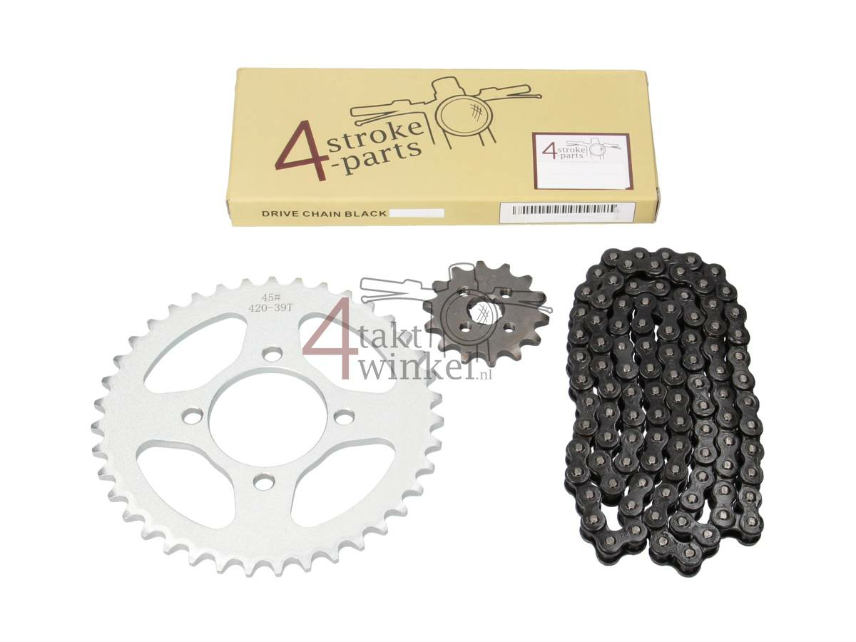 Tandwielen en ketting set, C70 OT standaard, A-kwaliteit