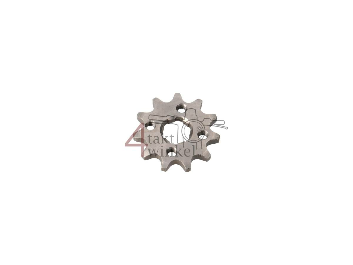 Voortandwiel, 420 ketting, 17mm as, 11, m6 gaten, past op SS50, C50, Dax