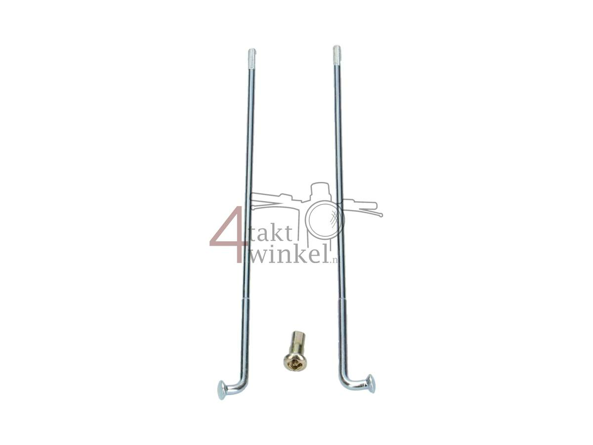 Spaken set 17" achterwiel originele look, past op SS50, CD50, C50, CB50