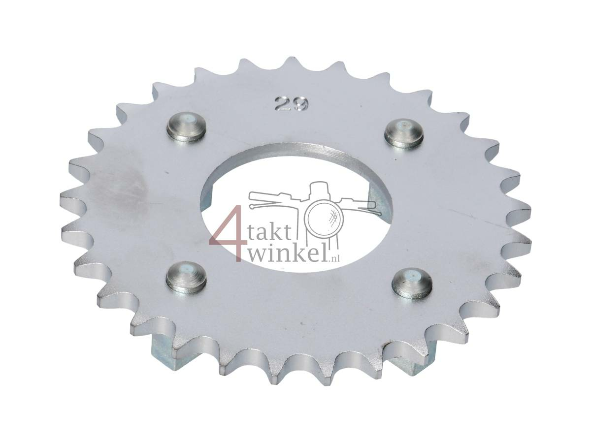 Achtertandwiel 29, past op SS50, CB50, CY50, Dax, Goud