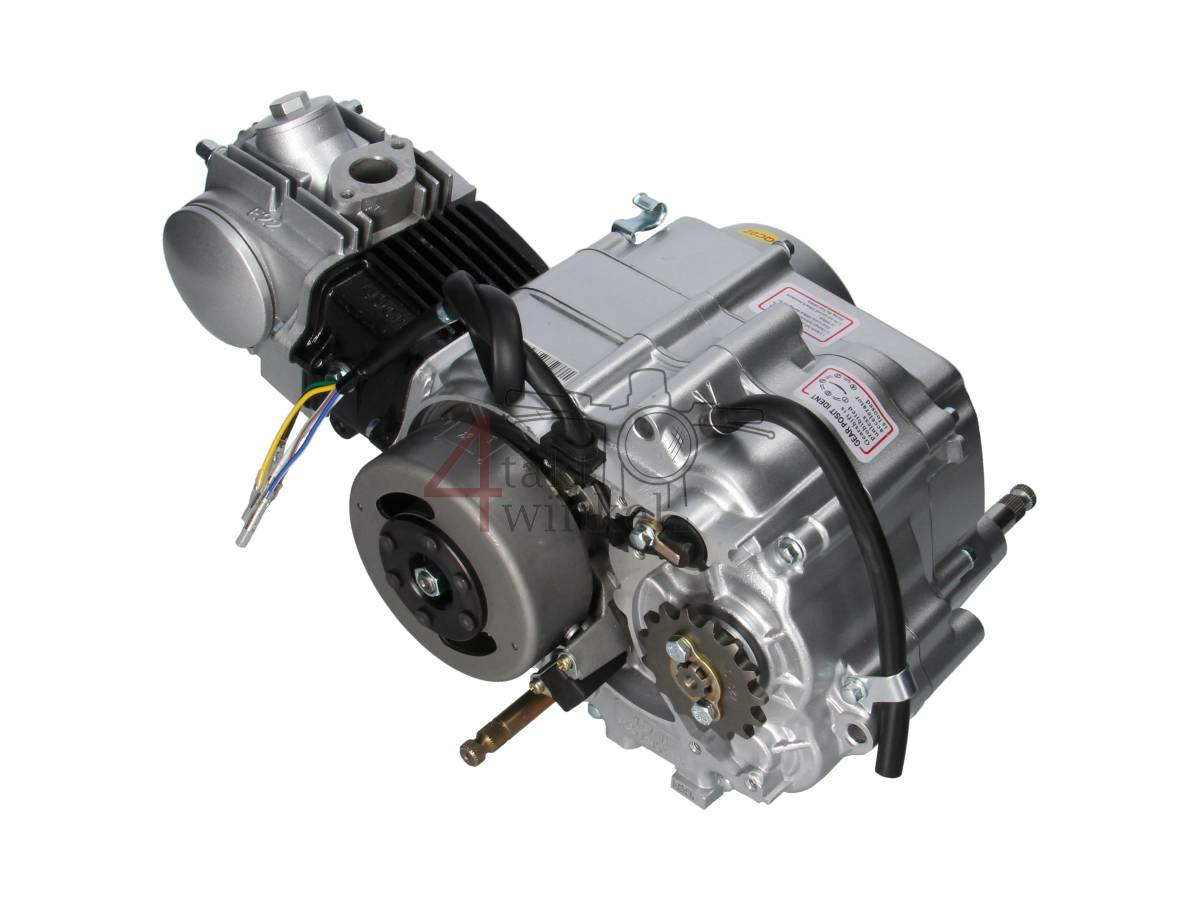 Motorblok,  50cc, semi-automaat, Lifan, 4-bak, zilver