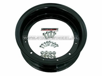Velg Dax 10" aluminium, standaard look, 3.50, zwart