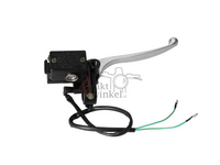 Hendel hydraulisch, rechts (rempomp) compleet, universeel o.a. Dax, Ape, zilver