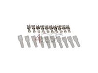 Stekker Japans schuifje 4,8mm, vrouw + hulsje, per 10