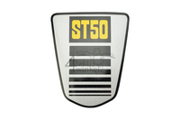 Sticker embleem onder zadel groot, ST50, past op Dax k3
