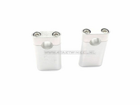 Stuurklemmen / risers, universeel, Kepspeed, 75mm inbus zilver