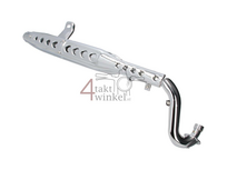 Uitlaat standaard, chroom, past op replica Dax, A-keuze