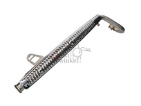 Uitlaat sportief, bovenlangs, Trumpet, RVS, Dax, 50-212 cc