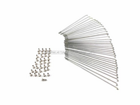 Spaken set voorwiel met schijfrem, past op CB50, SS50 met schijfrem